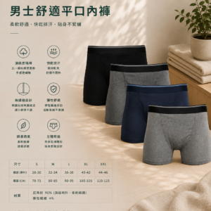 KS彈性針織平口褲